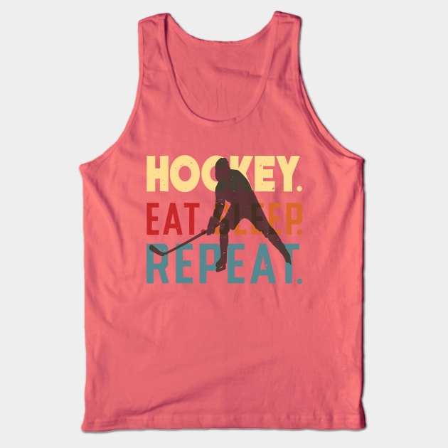 Eat Sleep Ice Hockey Repeat Tank Top by rhazi mode plagget